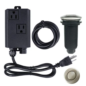 Kit Interruttore Aria Smaltimento Spazzatura Doppia Presa Lavello Smaltimento Rifiuti Lungo Stai... - Foto 1 di 7