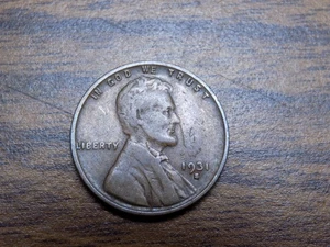 LINCOLN WEIZEN CENT 1931 S SCHLÜSSEL ZUM SELTENEN DATUM BESSERE QUALITÄT PROBLEMMÜNZE - Bild 1 von 2