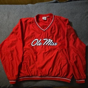 Ole Miss Red Windbreaker Jacket - Picture 1 of 6