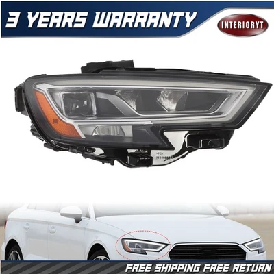 LED Headlight Assembly For 2017-2020 Audi S3 A3 Front Right RH Passenger Side Foto 1 de 4