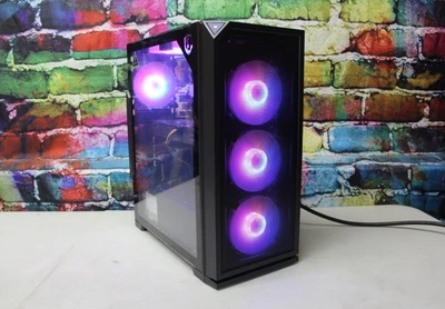 Custom RGB Gaming Desktop PC Intel Core i7 3.40 Quad 16 GB SSD Nvidia 1660 Super - Image 1 of 4