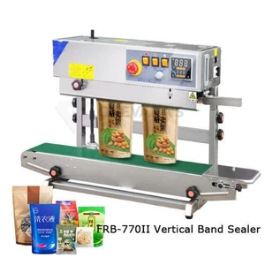 Máquina de sellado de bolsas selladora de banda continua automática 110V FRB-770I/II - Imagen 1 de 10