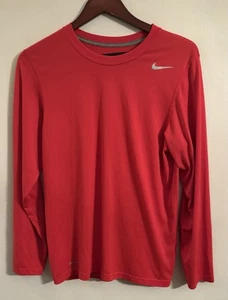 Original Nike Herren Legend Langarmshirt, Farbe - Rot, Größe - Small - Bild 1 von 5
