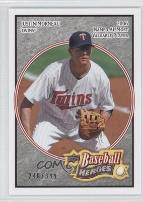 2008 Upper Deck Baseball Heroes Charcoal /399 Justin Morneau #100 - Image 1 of 2