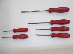 Snap-on Tools USA SDDX70AR RED HARD HANDLE 6 Piece Combination Screwdriver Set - Foto 1 di 6