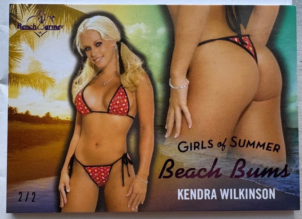 2025 BENCHWARMER GIRLS OF SUMMER KENDRA WILKINSON BEACH BUMS BUTT CARD /2 - Image 1 of 2