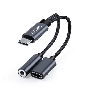 USB Type C to 3.5mm Headphone and Charger Adapter, 2-in-1 USB C to Aux Audio ... - Picture 1 of 7