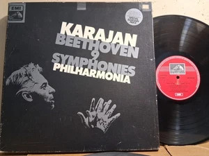 EMI SLS 5053 BEETHOVEN NINE SYMPHONIES PHIL ORCH KARAJAN 7LP 1976 NM - Picture 1 of 2