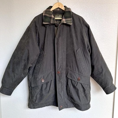 RAINFOREST Men’s Down Lined Outdoor Chore Barn Work Western Coat, Brown Sz L - Image 1 of 4