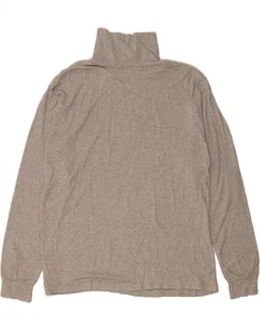 EDDIE BAUER Mens Tall Roll Neck Top Long Sleeve 2XL Grey Cotton BW09 - Picture 1 of 3
