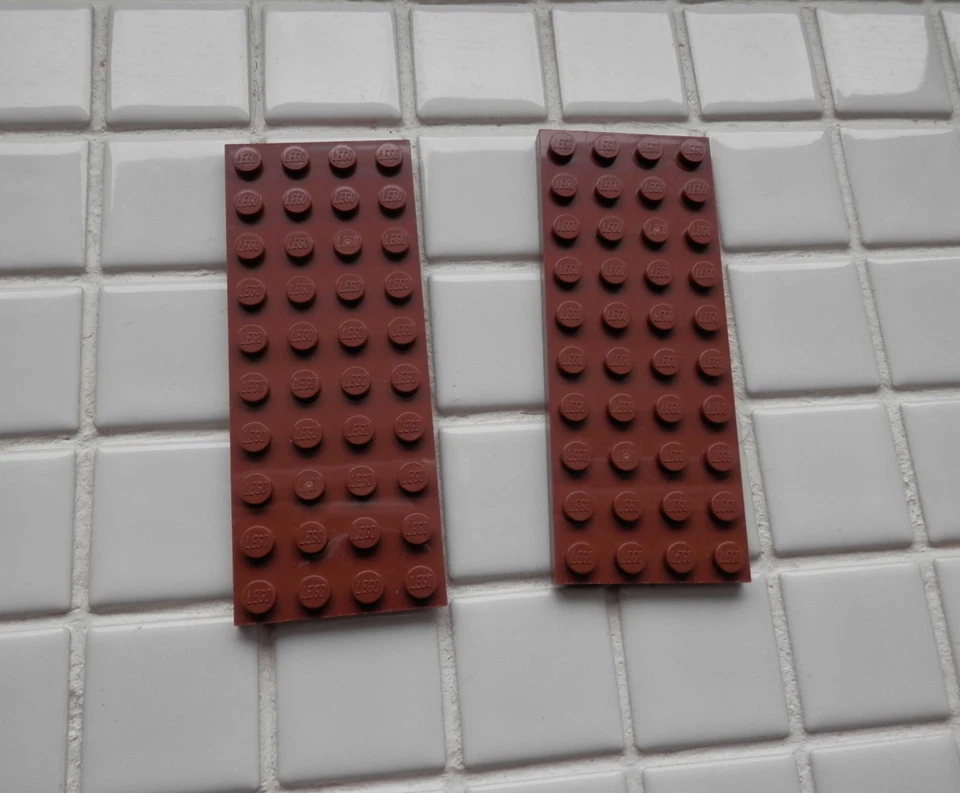 2x LEGO Platte  flach 4x10 Rotbraun Plate 3030 - Bild 1 von 1