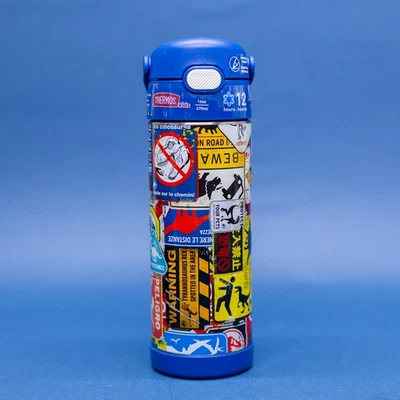 Termo 16oz. Botella de agua aislada de acero inoxidable para niños Jurassic Park Foto 1 de 2