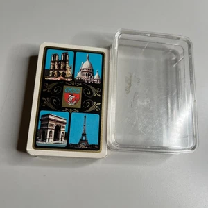 Baraja de cartas de recuerdo vintage de París Francia de Carta Mundi - Torre Eiffel - Imagen 1 de 2