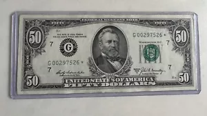 ⭐️ 1969A $50 Fifty Star Note Fr. # F-2115G* Low Print Run 192k Low Series #⭐️ - Picture 1 of 2