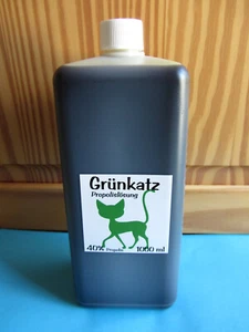 1 Liter Grünkatz 40% Natur Propolis Lösung Tinktur Tropfen Imker Bienen Harz 1 L - Picture 1 of 2