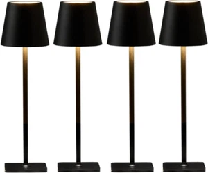 4 Pack Led Cordless Table Lamps-Wireless Rechargeable Lamps,Waterproof Outdoor T - Picture 1 of 12