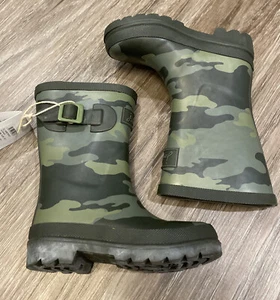 Joules Botas de agua para niños Bota de lluvia impresa Little Boy's Size 11 Camo EU 28 - Imagen 1 de 4
