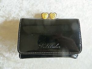 TED BAKER BLACK PATENT LEATHER  PURSE