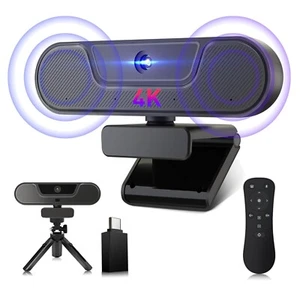 4K UHD Webcam mit Mikrofon Lautsprecher Autofokus 3XZoom Privacy - Bild 1 von 12