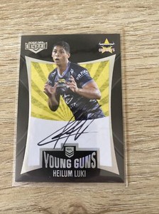 2022 Nrl Elite Young Guns Black Signature (YGS09) Heilum LUKI Cowboys #082/100