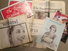 Selection Of Princess Diana Newspaper Supplements And wedding Souvenirs pic mags