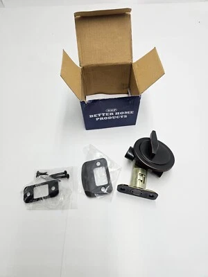 (QTY 2) Better Home Products One-Sided Deadbolt 10811DB Dark Bronze - Image 1 of 4