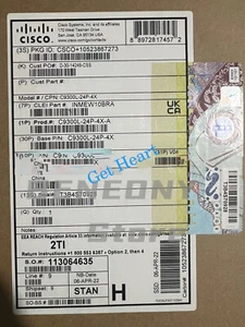 Cisco C9300L-24P-4X-A | Katalizator 9300L 24P PoE, przewaga sieciowa, 4x10G Uplink - Zdjęcie 1 z 1