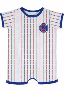 CHICAGO CUBS "Bat Ball Hitter" Baby Short Sleeve Romper Coverall 24M 24 months - Picture 1 of 4