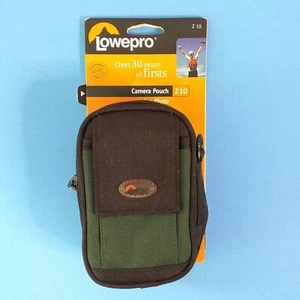 Lowpro Camera Pouch Z10, Camera Carry Pouch, Black & Green w Strap - Picture 1 of 2
