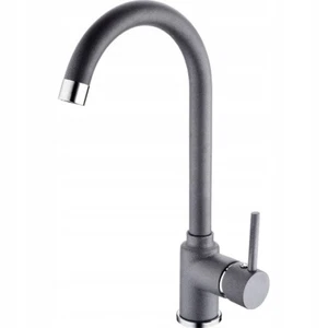 FRANKE POLA STONE GREY SWIVEL SPOUT MONO KITCHEN SINK MODERN MIXER TAP SINGLE - Picture 1 of 2
