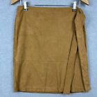 Sussan Skirt Womens Medium W30xl20 Brown Wrap Stretch Tie Waist