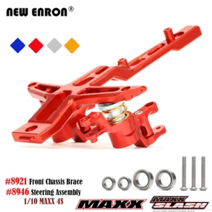 8921 Front Chassis Brace 8946 Steering Assembly for 1/10 Traxxas Maxx MaxxSlash - Picture 1 of 18