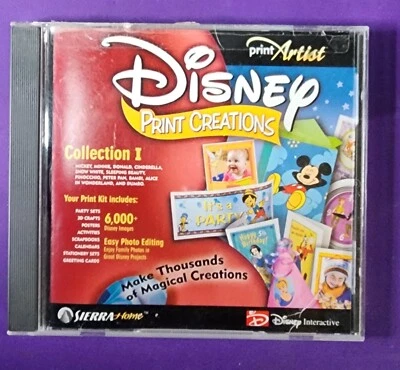 Print Artist Disney Print Creations Collection I PC CD ROM - Image 1 of 4