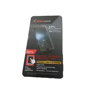 BlackWeb Samsung Galaxy S7 Glass Screen Protector High Clarity 0.4mm Thickness - Picture 1 of 6
