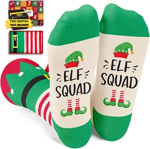 Kids Christmas Socks - Christmas Gifts Idea for Boys Girls 2-12 Years Old, Elf S - Picture 1 of 7