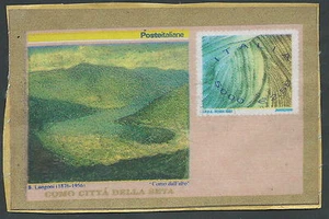 2001 ITALIA USATO FRANCOBUSTA COMO E LA SETA - OL-2 - Picture 1 of 1