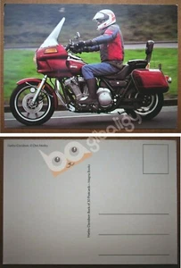 Cartolina Postale Moto "HARLEY DAVIDSON - Modello CUSTOM TOURING - Anno 1980" - Picture 1 of 1