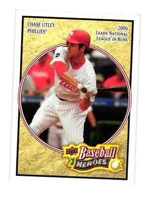 2008 Upper Deck Baseball Heroes #135 Chase Utley Philadelphia Phillies - Image 1 of 2