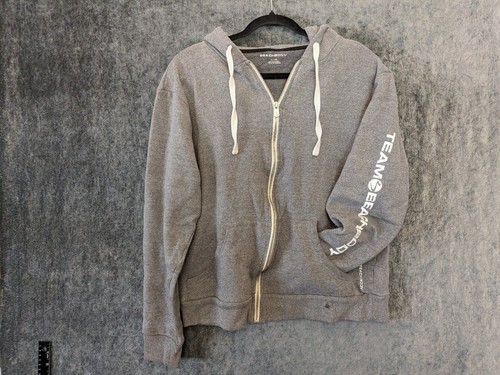 Felpa con cappuccio Beachbody Bodi Coach donna XL con cerniera grigio GUC