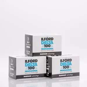 Ilford Delta 100 Professional  Black and White 35mm Film (36 Exposures, 3-Pack) - Picture 1 of 2