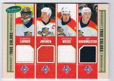 2005-06 PARKHURST TRUE COLORS ROBERTO LUONGO OLLI JOKINEN STEPHEN WEISS JAY