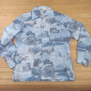 Mens Vintage Lancer California Shirt Size Medium Automobile Outdoors - Picture 1 of 4