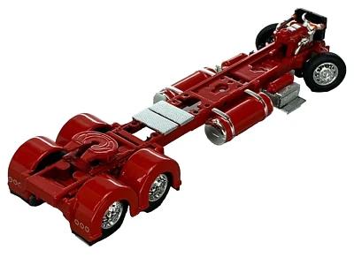 1/64 DCP PARTS RED 300" PETERBILT 359/379/389 CHASSIS W/ SHOW FENDERS - Image 1 of 4