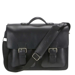 RUITERTASSEN Lehrertasche Leder XL Schultasche Aktentasche 3 Fächer schwarz - Bild 1 von 10