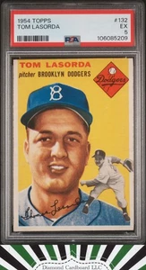 1954 Topps #132 Tom Lasorda PSA 5 - Bild 1 von 2