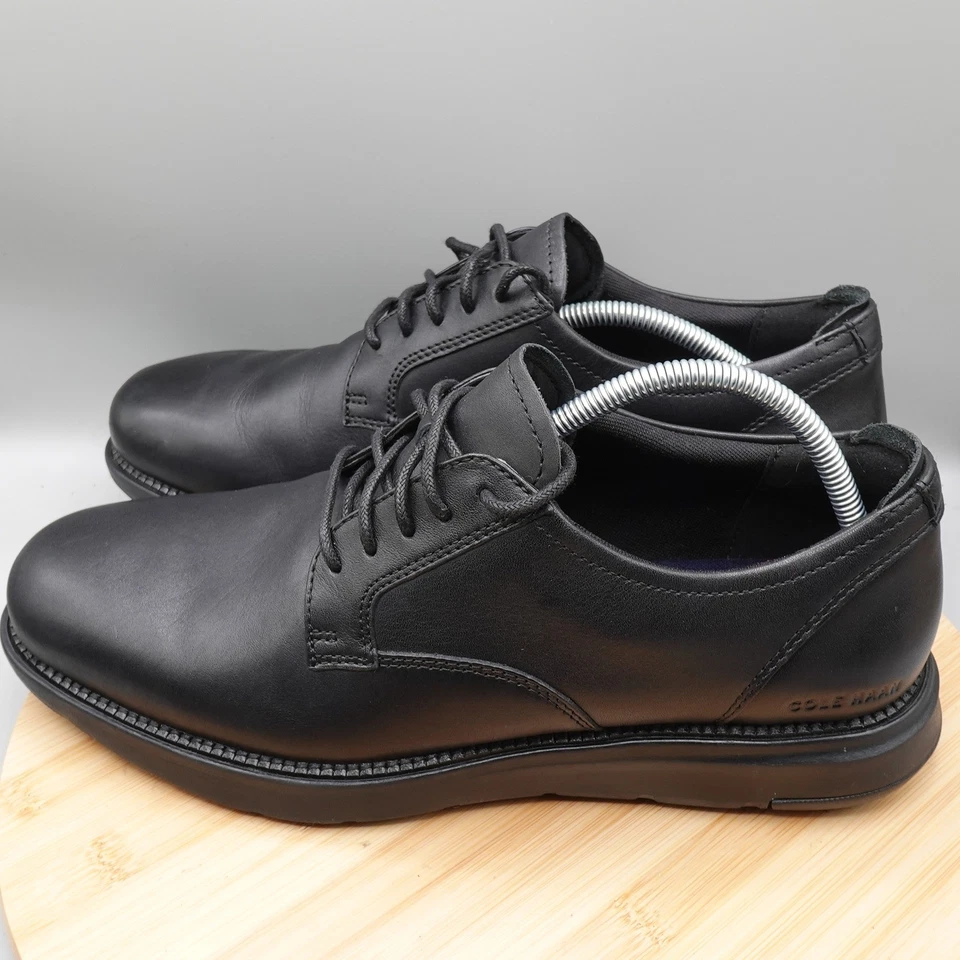 Zapatos de vestir Cole Haan para hombre 12M Grand Atlantic Oxford cuero negro C34852 Foto 1 de 4