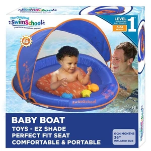 Deluxe Baby Float mit verstellbarem Baldachin - 6-24 Monate - Baby Schwimmschwimmer mit... - Bild 1 von 7
