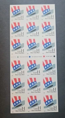 1998 US Scott #3269a (33c) Uncle Sam's Hat, ATM Booklet of 18 MNH - Image 1 of 2