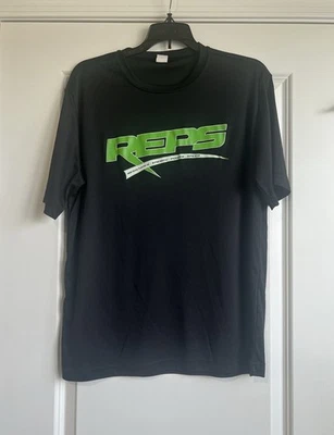 Camisa Sport Tek Para Hombre Negra Manga Corta Resistencia Media Energía Potencia Velocidad Foto 1 de 4