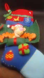 Seltener Gemmy Tigger von Disney Winnie Puuh Weihnachtsstrumpf nicht animiert - Bild 1 von 2